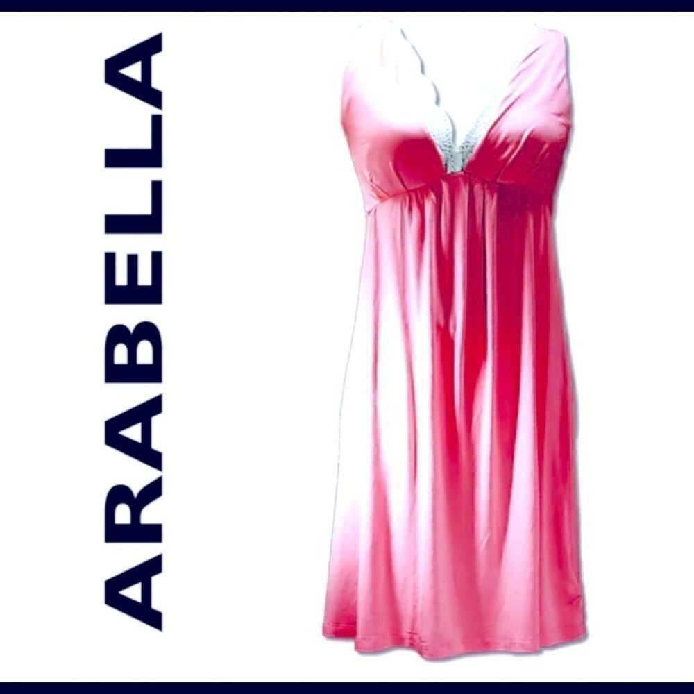 🌺Arebella Salmon pink Chemise Smooth soft lace